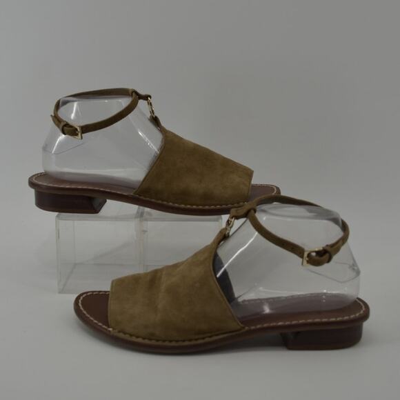 Tory Burch Gemini Link Ankle Strap Sandals Womens Flat Sz 9 - Picture 5 of 15